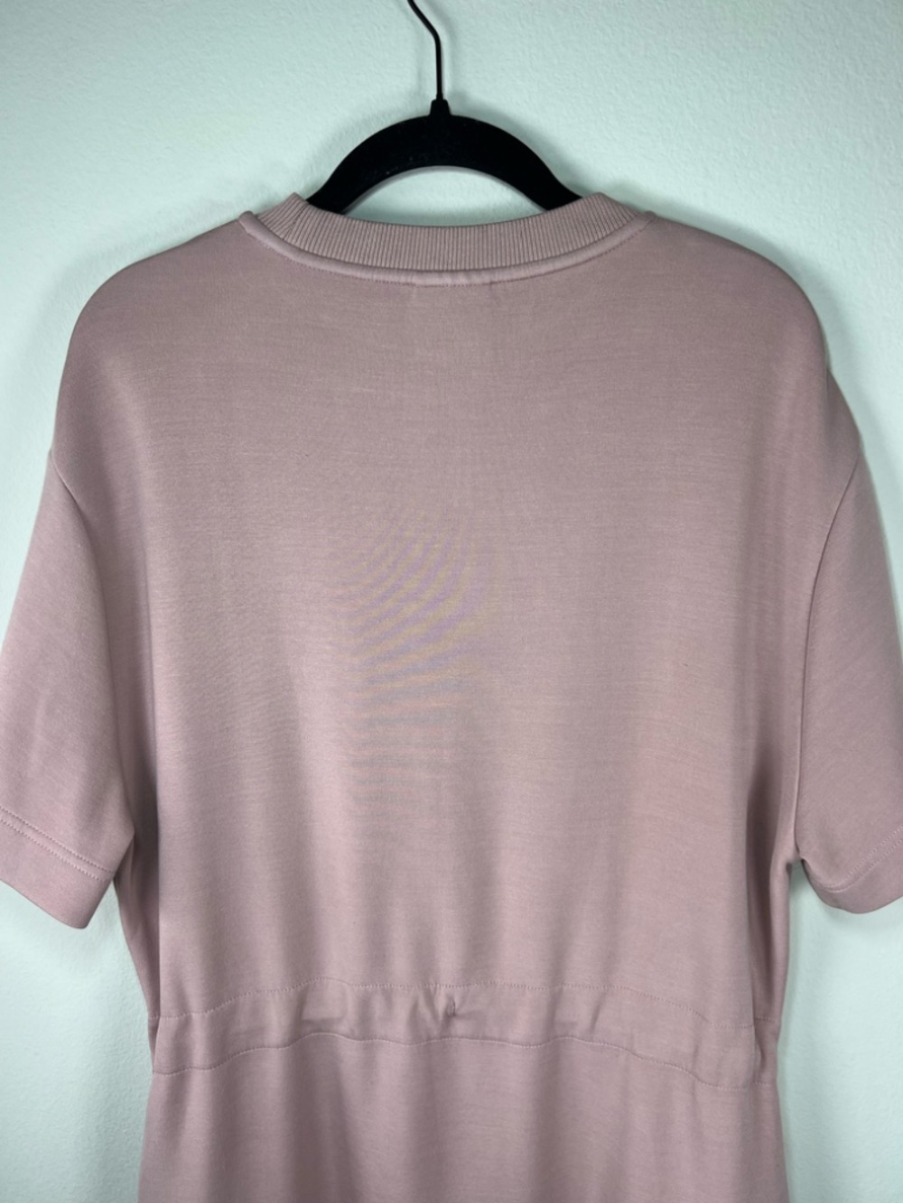 Varley Maple 2.0 Dress Brandy Rose Mini Short Sleeve Stretch Pocket Drawstring M - Picture 10 of 14